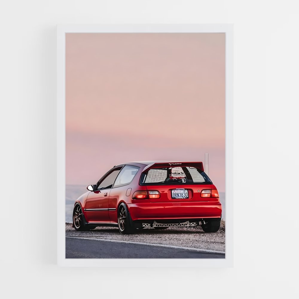Poster Civic Legend – affiche Honda (vue 3)